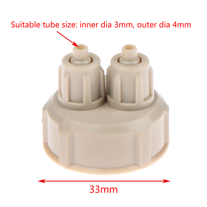 Planted Aquarium Co2 Kit - 2-teiliges Aquarium CO2-System-Set mit Schlauch, Ventil,