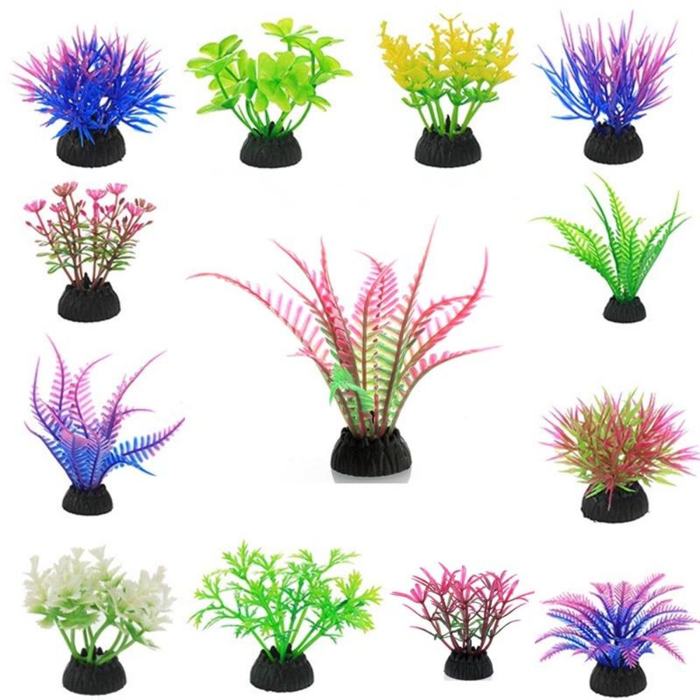 Aquarium Planted Background - Künstliche Aquariumpflanze aus Kunststoff, niedriges Gras,