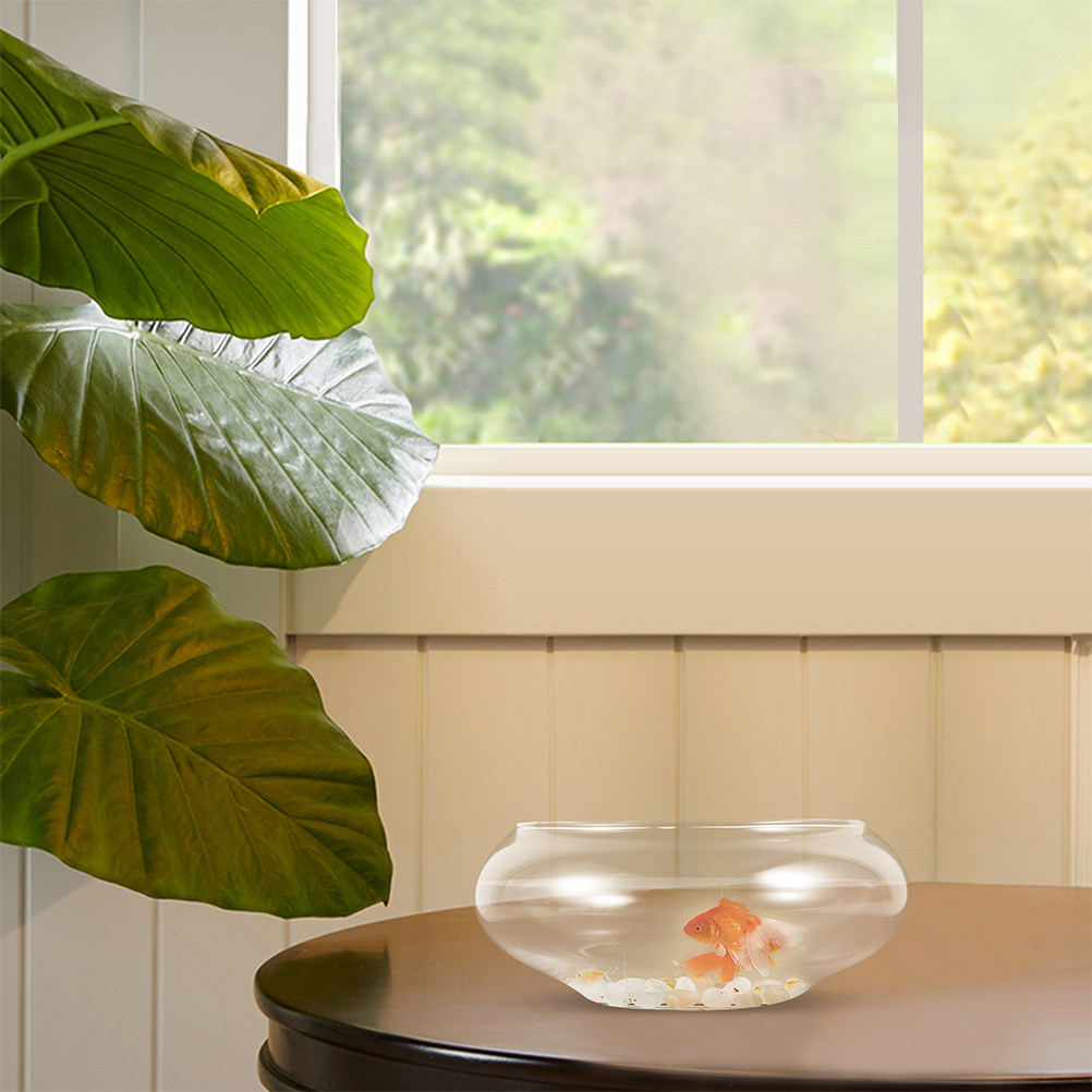 Planted Aquarium For Betta - 2 Stück transparente Fisch-Aquarium-Schale aus Kunststoff,