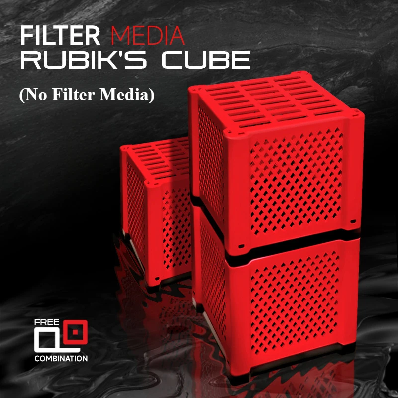 Planted Aquarium Media - PVC-Aufbewahrungsbox Aquarium-Filtermedien Kunststoff-Aufbewahrungsbox Würfelförmige Verpackungsboxen Aquarium-Zubehör