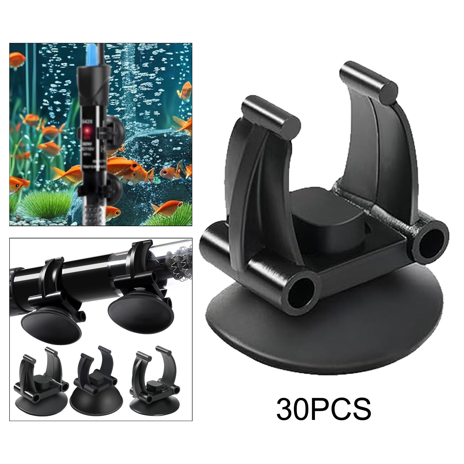 Planted Aquarium Heater - Aquarium-Heizungsclips mit starken Saugnapfhaltern, kompakte Befestigungsklammern