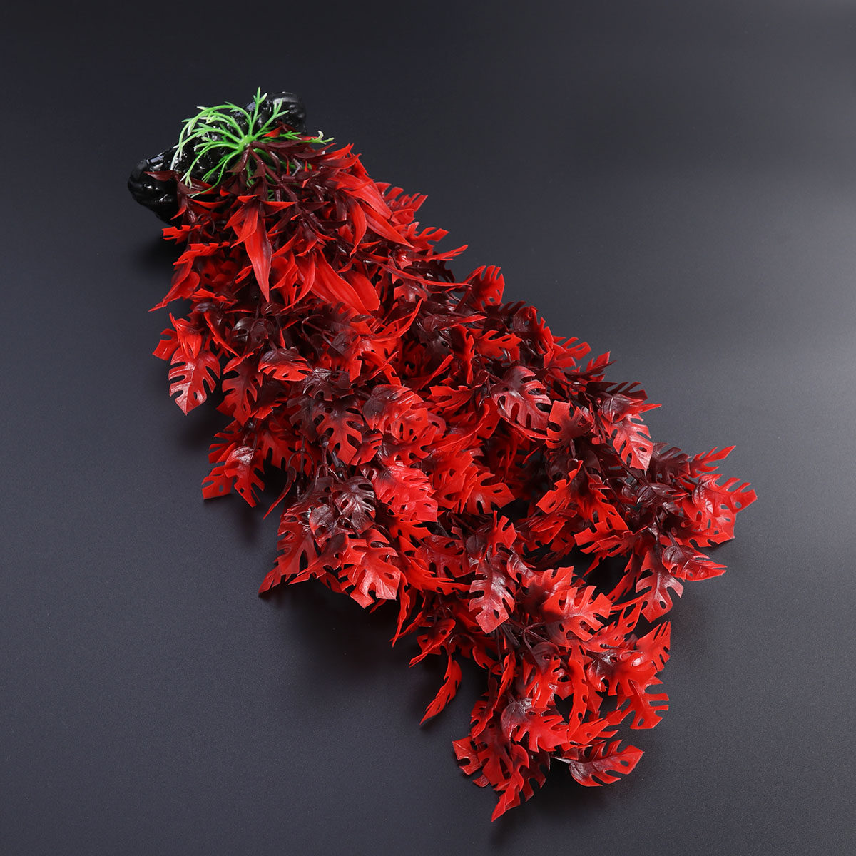 Aquarium Plant Red - 40CM Künstliche Rote Blätter Wasserpflanze Falsche