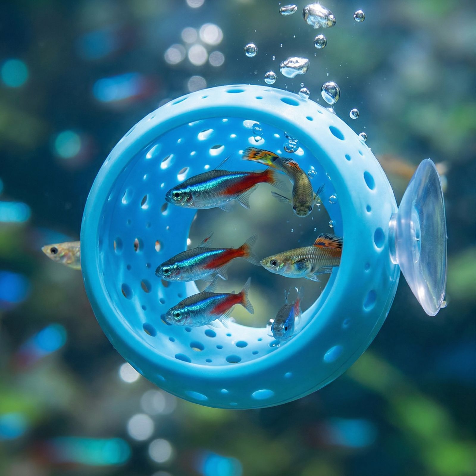 Planted Aquarium For Betta - Betta Glühbirnen-Verstecktunnel für Aquarien mit Saugnapf