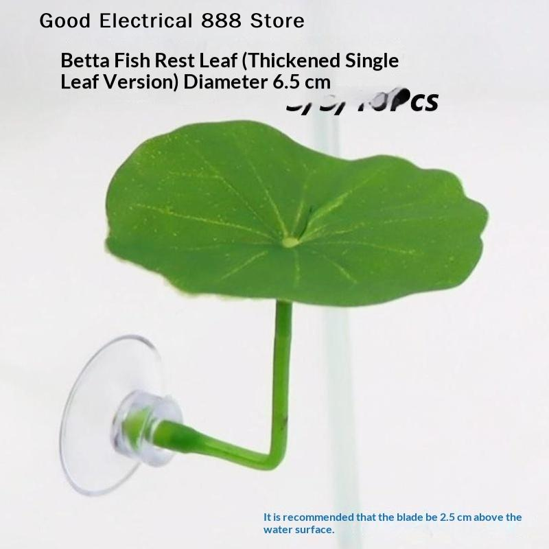 Planted Aquarium For Betta - 【G】3/5/10 Stück Kunststoff-Betta-Ruhigblätter, simulierte Lotusblätter zum