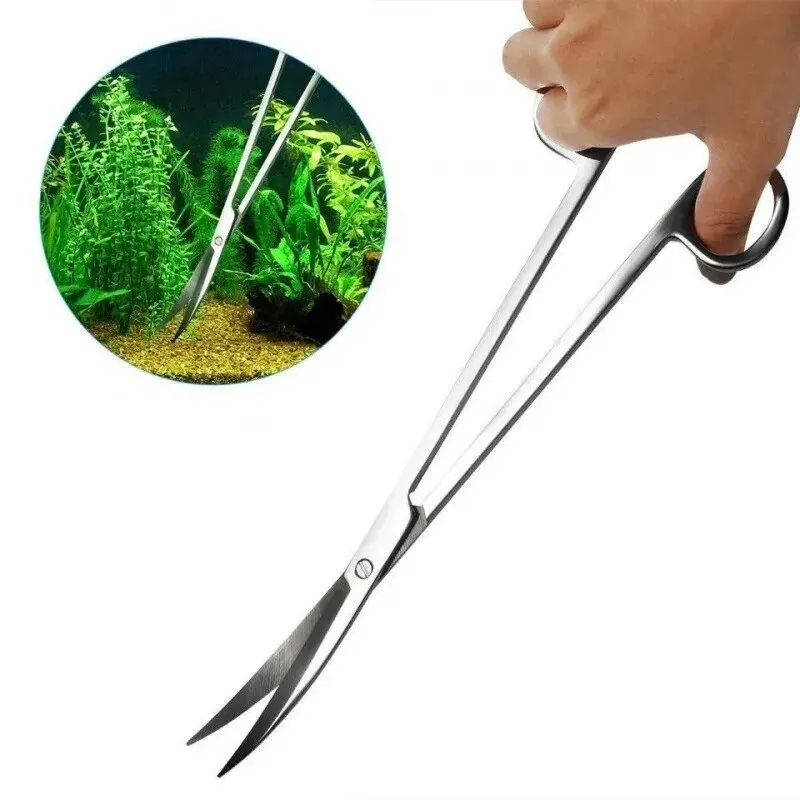Planted Aquarium Kit - Aquariumschere, extra langes Reinigungswerkzeug aus Edelstahl,